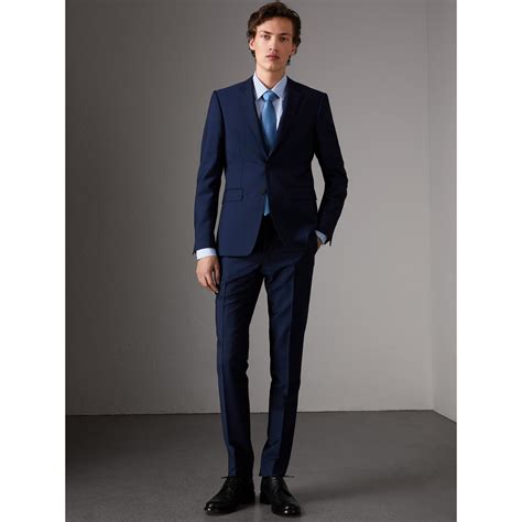 burberry navy suit